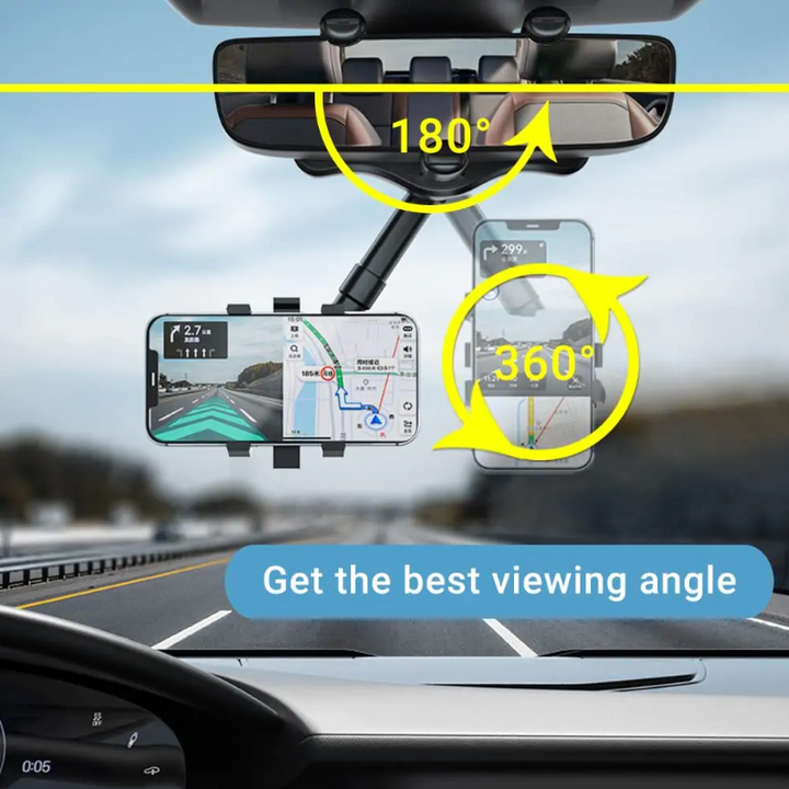360° Roterbar Smarttelefon Bilhållare