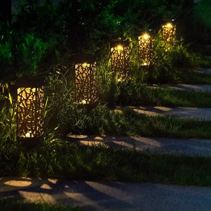 Soldriven Vattentät Vintage Trädgårdslampa